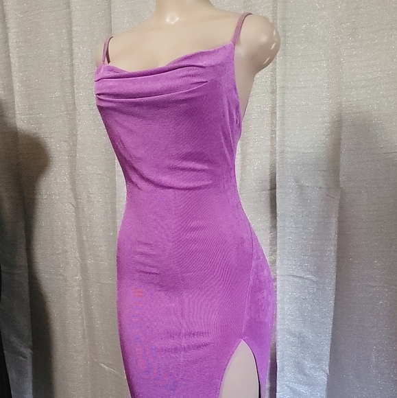 Sexy midi Dress with split new size S strech material. MEMORIAL DAY SALE🎈 - Picture 5 of 11